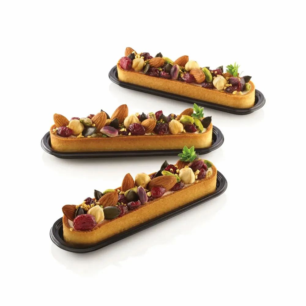 Kitchen utensils - TARTE RING OBLONG 146X34 H20 MM - N.6 RINGS - SILIKOMART S.R.L.
