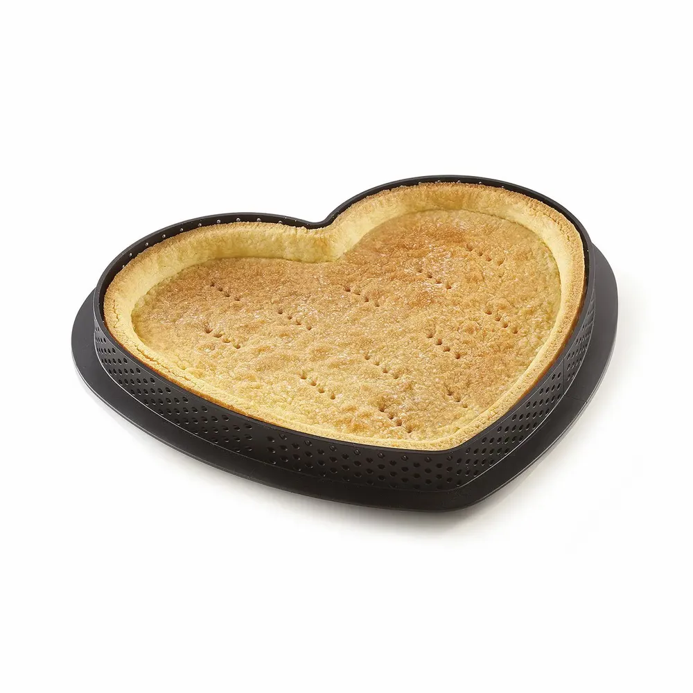 Kitchen utensils - TARTE RING AMORE 205X190 H20 MM - MICROPERFORATED RING - SILIKOMART S.R.L.
