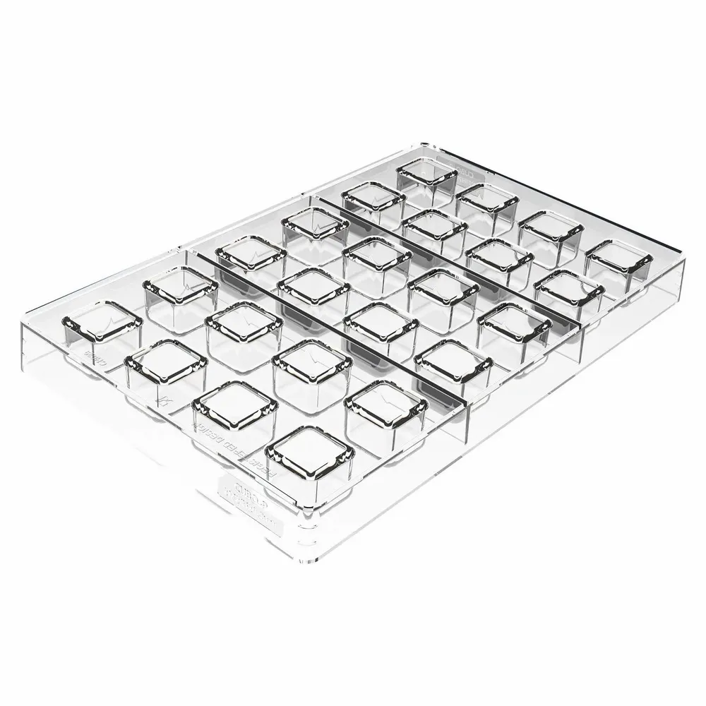 Kitchen utensils - KIT CUBO 01 - CH029 TRITAN MOULD 21X21 H21 MM + ICH029 SILICONE MOULD N.24 13X13 - SILIKOMART S.R.L.