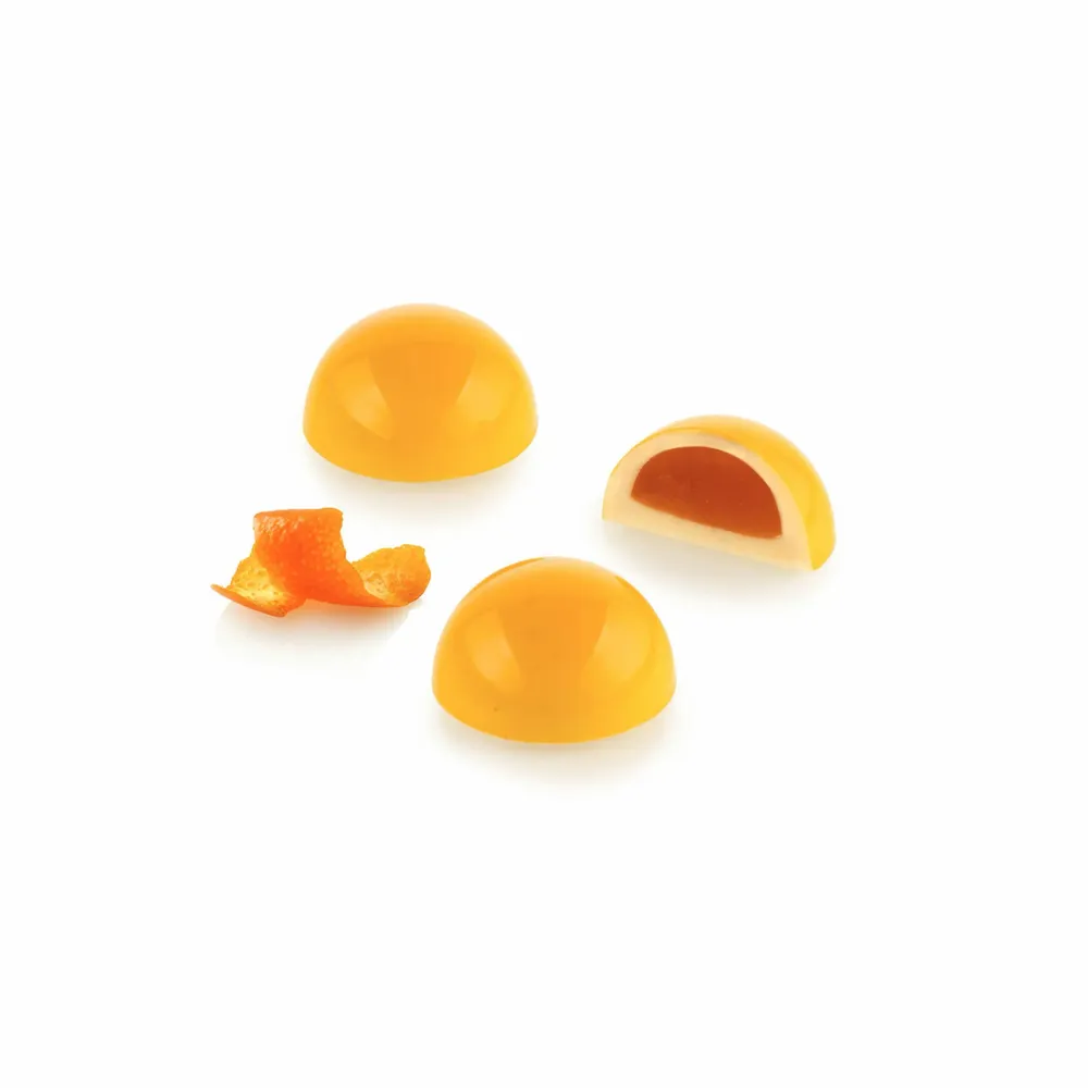 Ustensiles de cuisine - KIT SEMISFERA 02 - CH037 TRITAN MOULE N.24 ø35 H 18 MM + ICH037 MOULE EN SILICONE - SILIKOMART S.R.L.