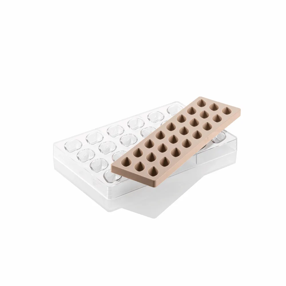 Ustensiles de cuisine - KIT QUENELLE 01 - CH038 TRITAN MOULE 42X27 H 17 MM + ICH038 MOULE EN SILICONE N.2 - SILIKOMART S.R.L.
