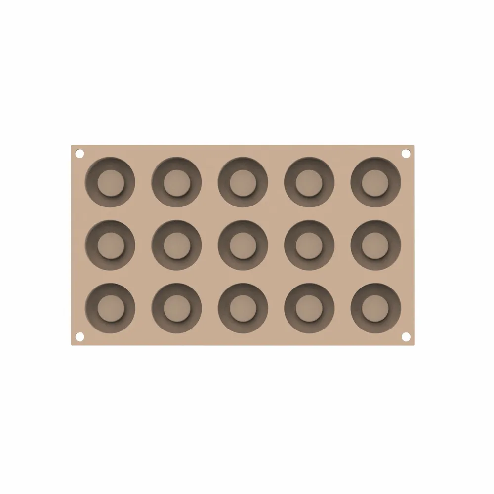 Ustensiles de cuisine - KIT BONBON ICE - CH050 TRITAN MOULE N.15 ø44 H 6 MM + SF440 MOULE EN SILICONE N.15 - SILIKOMART S.R.L.