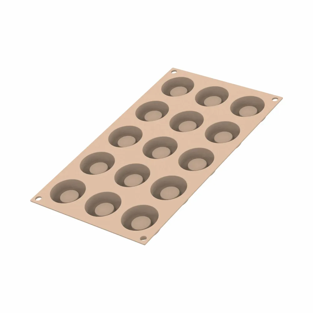 Ustensiles de cuisine - KIT BONBON ICE - CH050 TRITAN MOULE N.15 ø44 H 6 MM + SF440 MOULE EN SILICONE N.15 - SILIKOMART S.R.L.