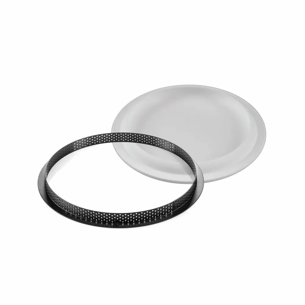 Kitchen utensils - KIT TARTE RING ROUND ø250 MM - SET SILICONE MOULD ø205 MM + RING - SILIKOMART S.R.L.
