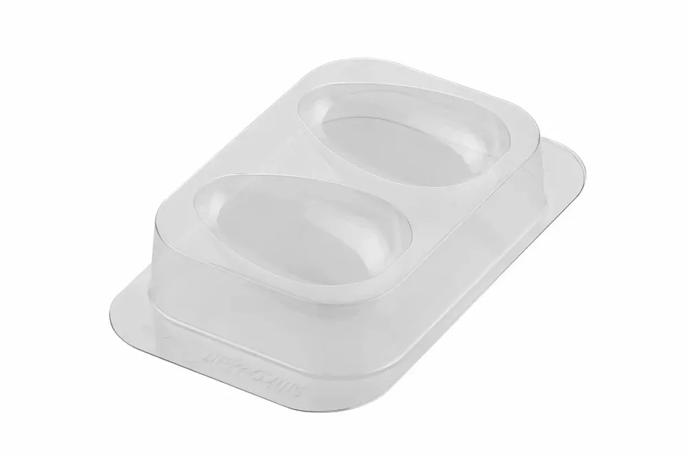 Kitchen utensils - SMILING EGGS - KIT 2 THERMOFORMED MOULDS FOR CHOCOLATE 82X77 H 107 MM - SILIKOMART S.R.L.