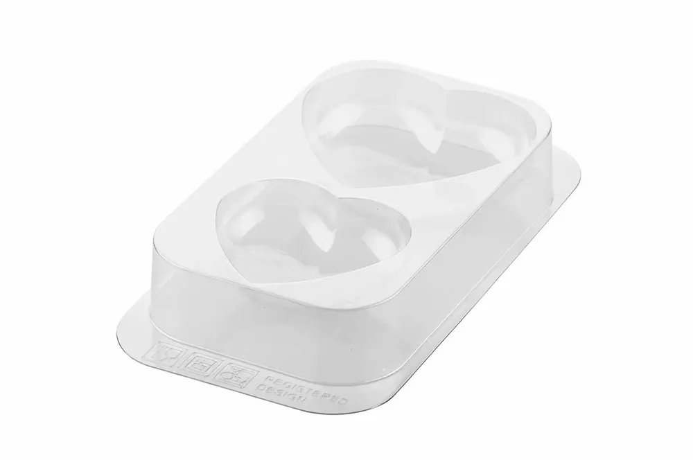 Kitchen utensils - SECRET LOVE - KIT 2 THERMOFORMED MOULDS FOR CHOCOLATE 123X115H44MM + 93X99H36MM - SILIKOMART S.R.L.