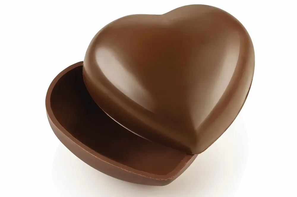Kitchen utensils - SECRET LOVE - KIT 2 THERMOFORMED MOULDS FOR CHOCOLATE 123X115H44MM + 93X99H36MM - SILIKOMART S.R.L.