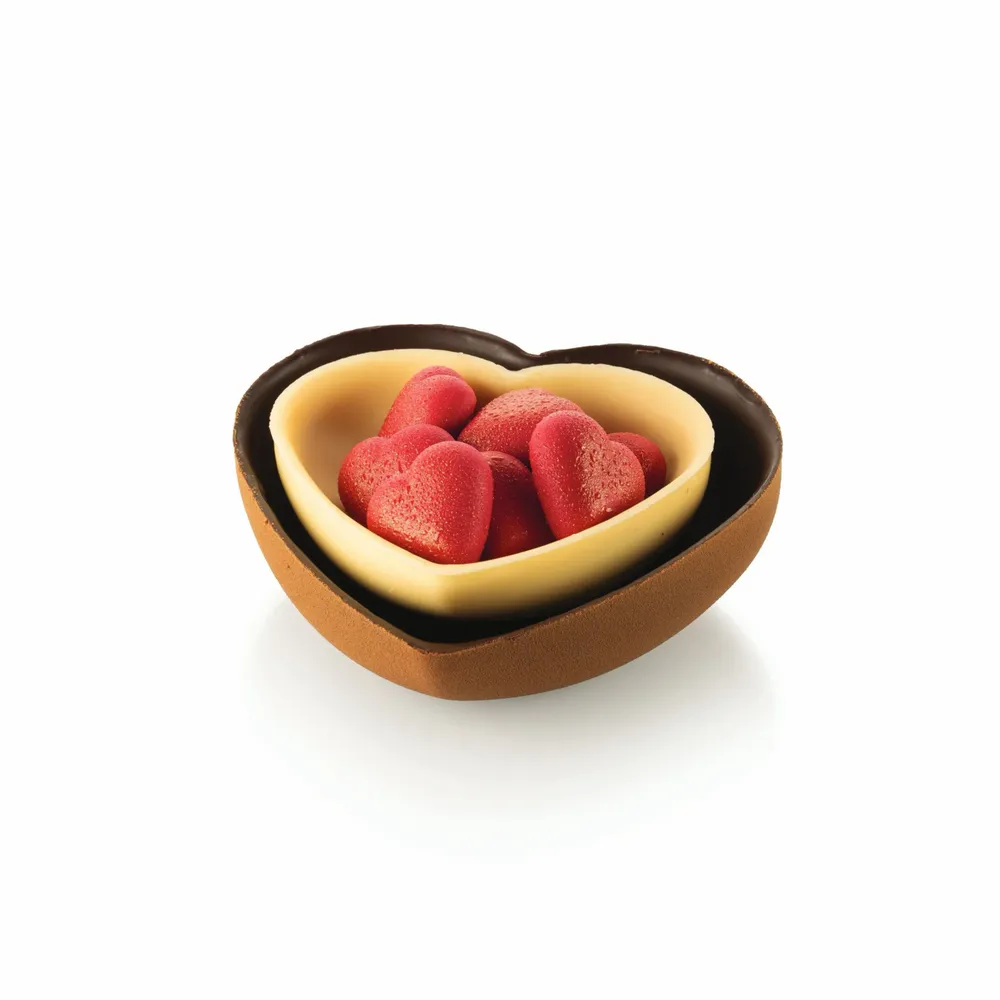 Kitchen utensils - SECRET LOVE - KIT 2 THERMOFORMED MOULDS FOR CHOCOLATE 123X115H44MM + 93X99H36MM - SILIKOMART S.R.L.