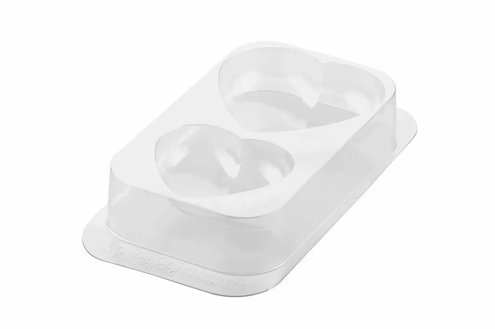 Kitchen utensils - SECRET LOVE - KIT 2 THERMOFORMED MOULDS FOR CHOCOLATE 123X115H44MM + 93X99H36MM - SILIKOMART S.R.L.