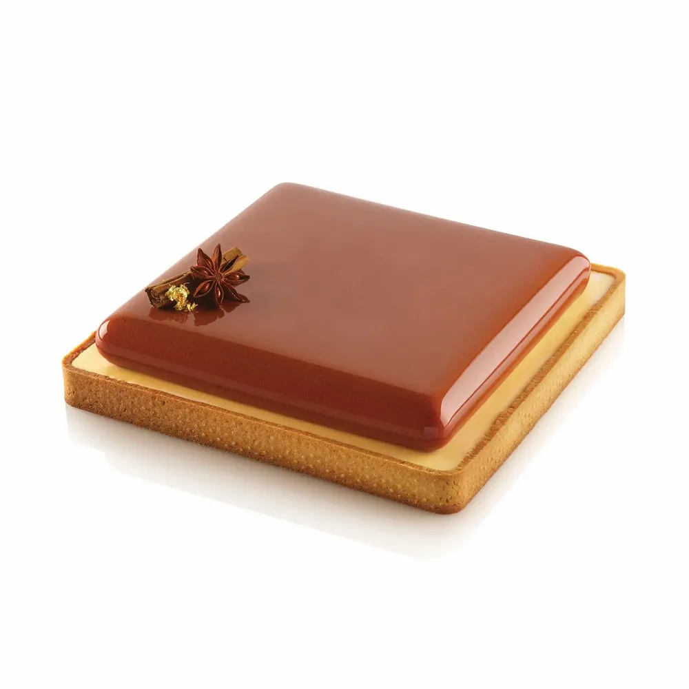Kitchen utensils - KIT TARTE RING SQUARE 200x200 MM - SET SILICONE MOULD 170X170 MM+ RING - SILIKOMART S.R.L.