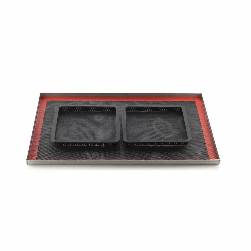 Kitchen utensils - KIT TARTE RING SQUARE 200x200 MM - SET SILICONE MOULD 170X170 MM+ RING - SILIKOMART S.R.L.