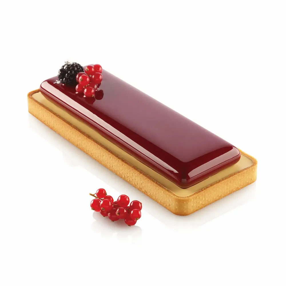 Kitchen utensils - KIT TARTE RING RECTANGULAR 265X105 MM - SET SILICONE MOULD 235X75 MM + RING - SILIKOMART S.R.L.