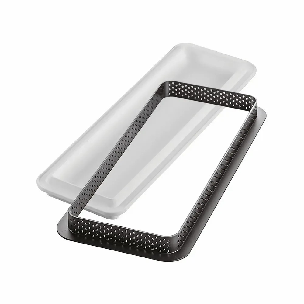 Kitchen utensils - KIT TARTE RING RECTANGULAR 265X105 MM - SET SILICONE MOULD 235X75 MM + RING - SILIKOMART S.R.L.