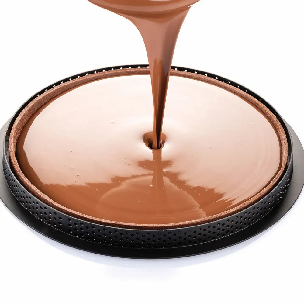 Kitchen utensils - KIT TARTE GRAFIQUE - SET RING + SILICONE DECORATIVE MAT ø250 MM - SILIKOMART S.R.L.
