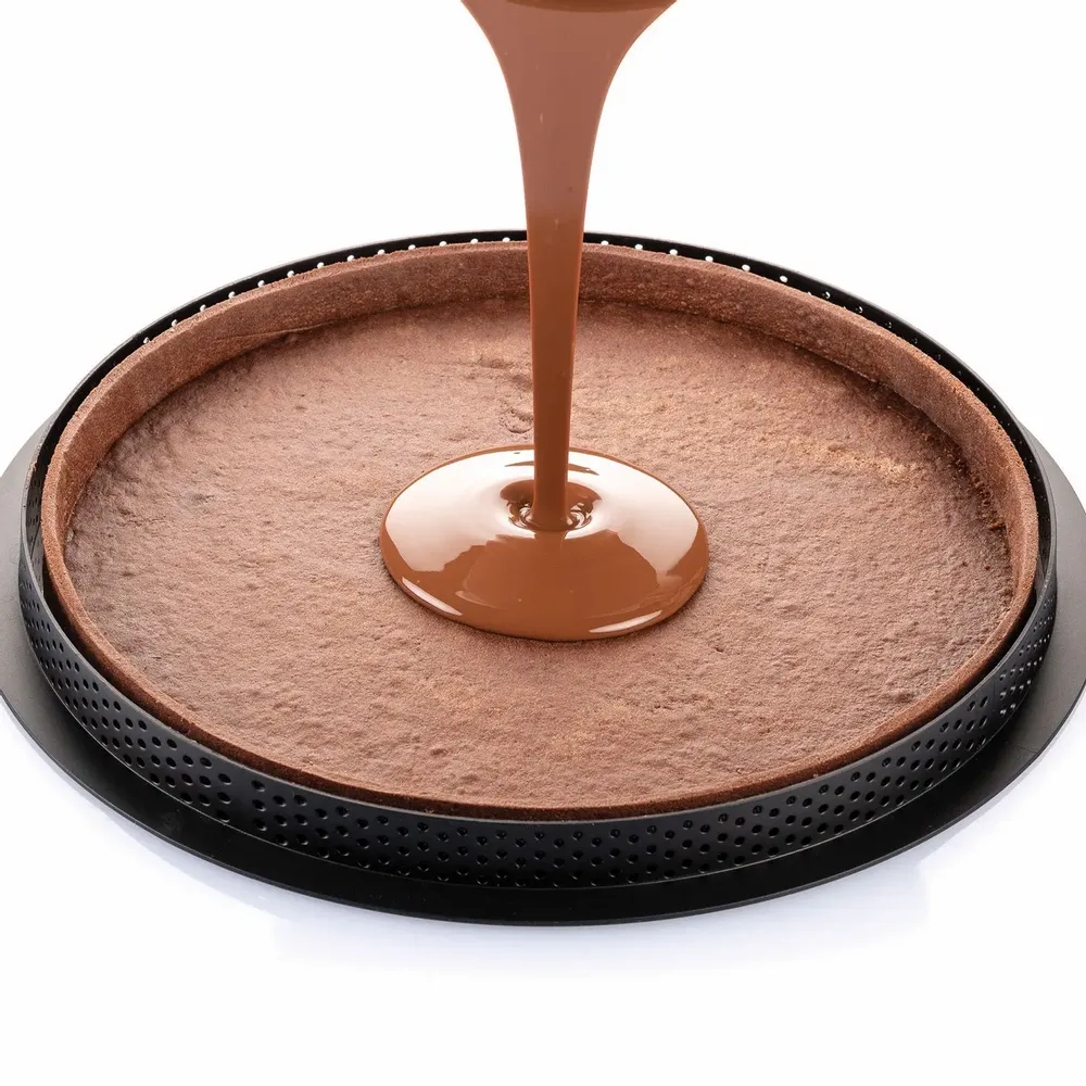 Kitchen utensils - KIT TARTE GRAFIQUE - SET RING + SILICONE DECORATIVE MAT ø250 MM - SILIKOMART S.R.L.