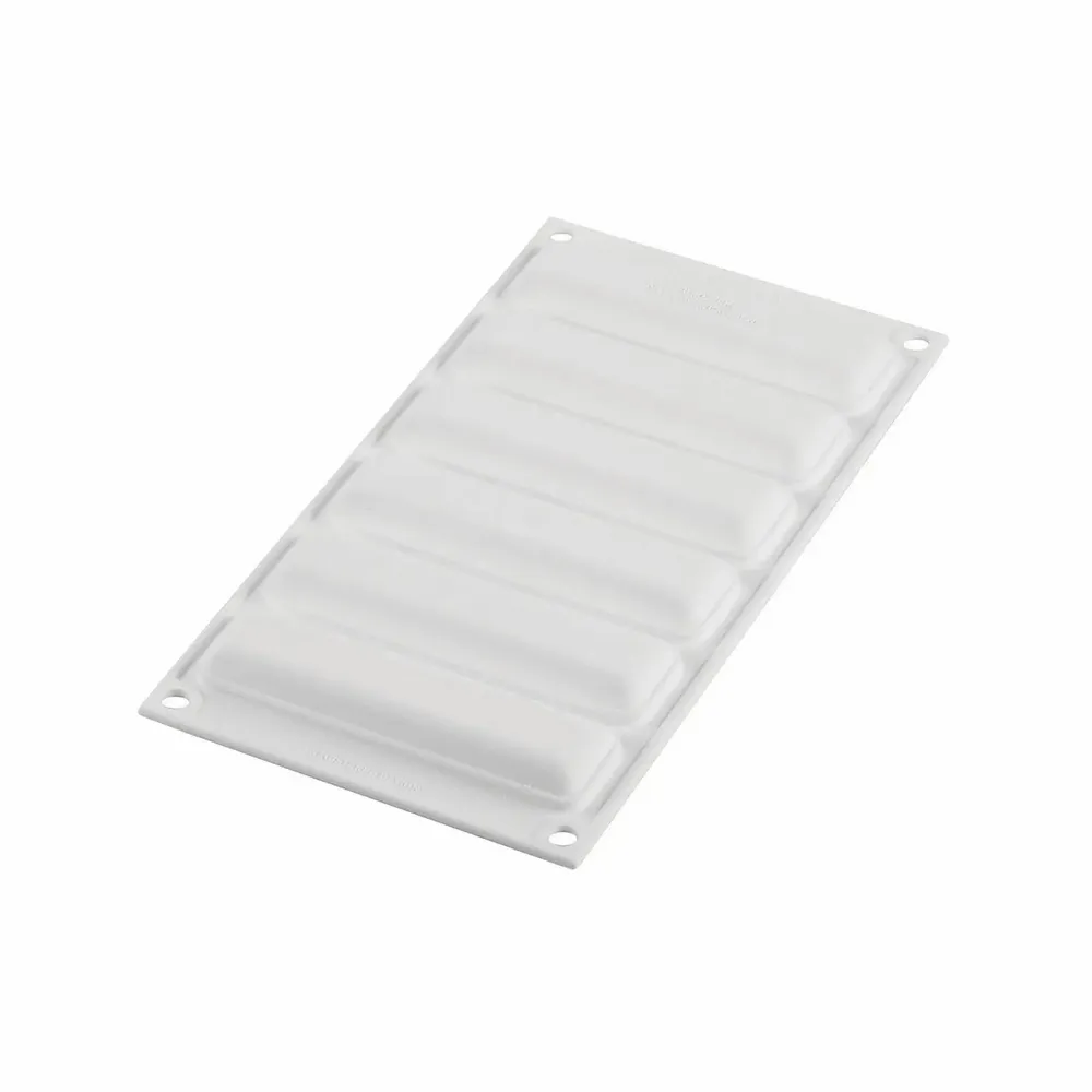 Kitchen utensils - KIT TARTE RING RECTANGULAR 120x35 MM - SET SILICONE MOULD 107X23 + 6 RINGS - SILIKOMART S.R.L.