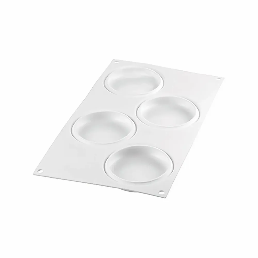 Ustensiles de cuisine - KIT ANNEAU À TARTE ROND ø100 MM - SET MOULE EN SILICONE ø85 MM + 4 ANNEAUX - SILIKOMART S.R.L.