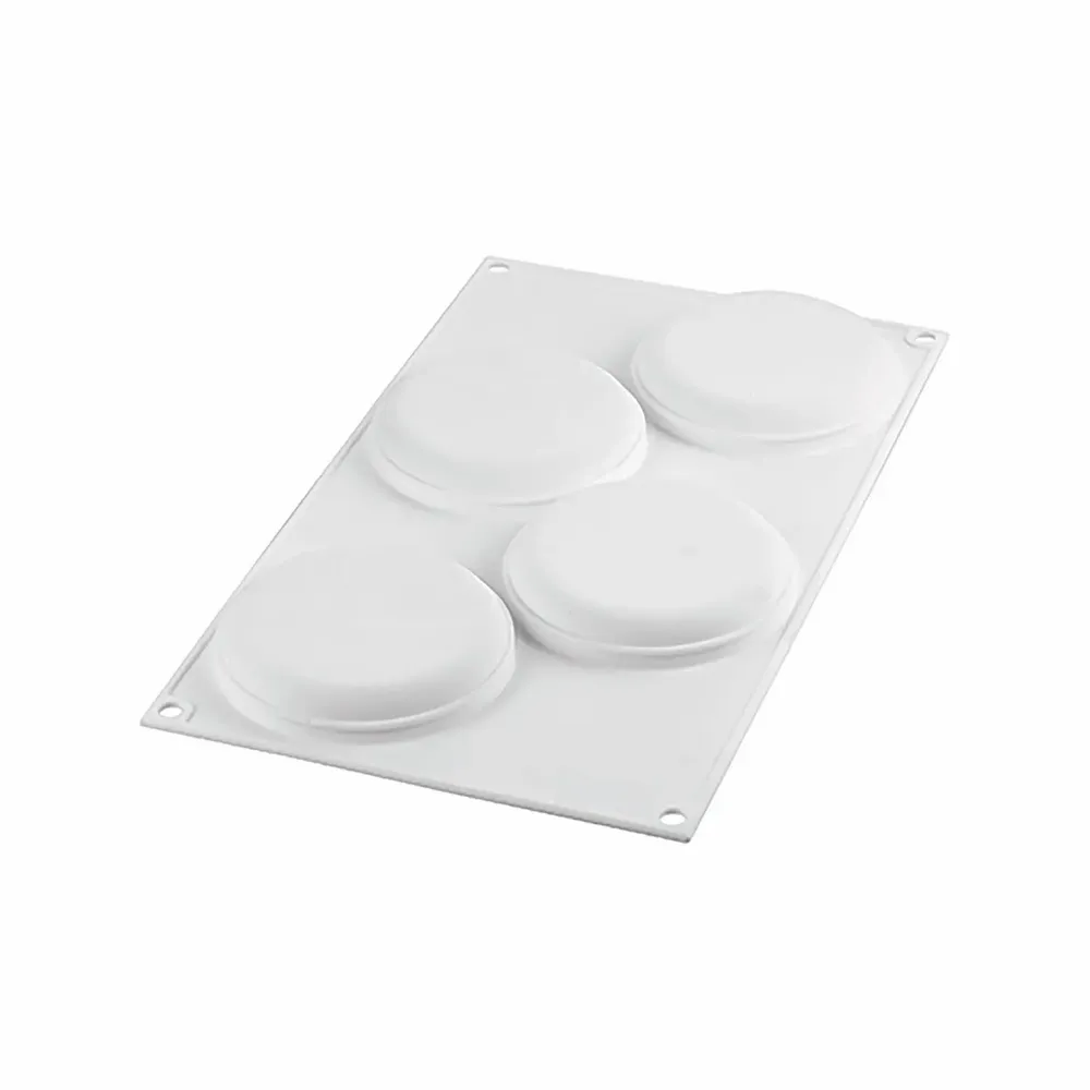 Ustensiles de cuisine - KIT ANNEAU À TARTE ROND ø100 MM - SET MOULE EN SILICONE ø85 MM + 4 ANNEAUX - SILIKOMART S.R.L.