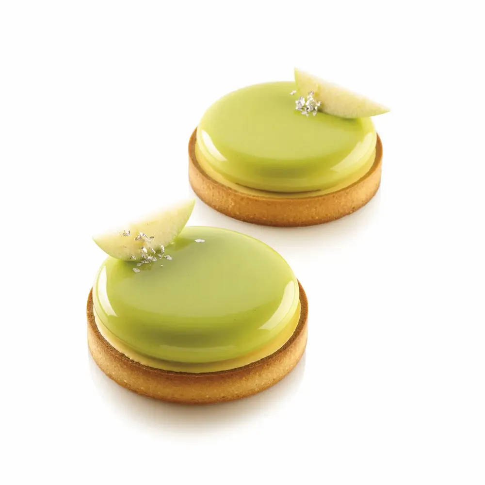 Kitchen utensils - KIT TARTE RING ROUND ø120 - SET 2 SILICONE MOULD ø105 MM + 4 RINGS - SILIKOMART S.R.L.