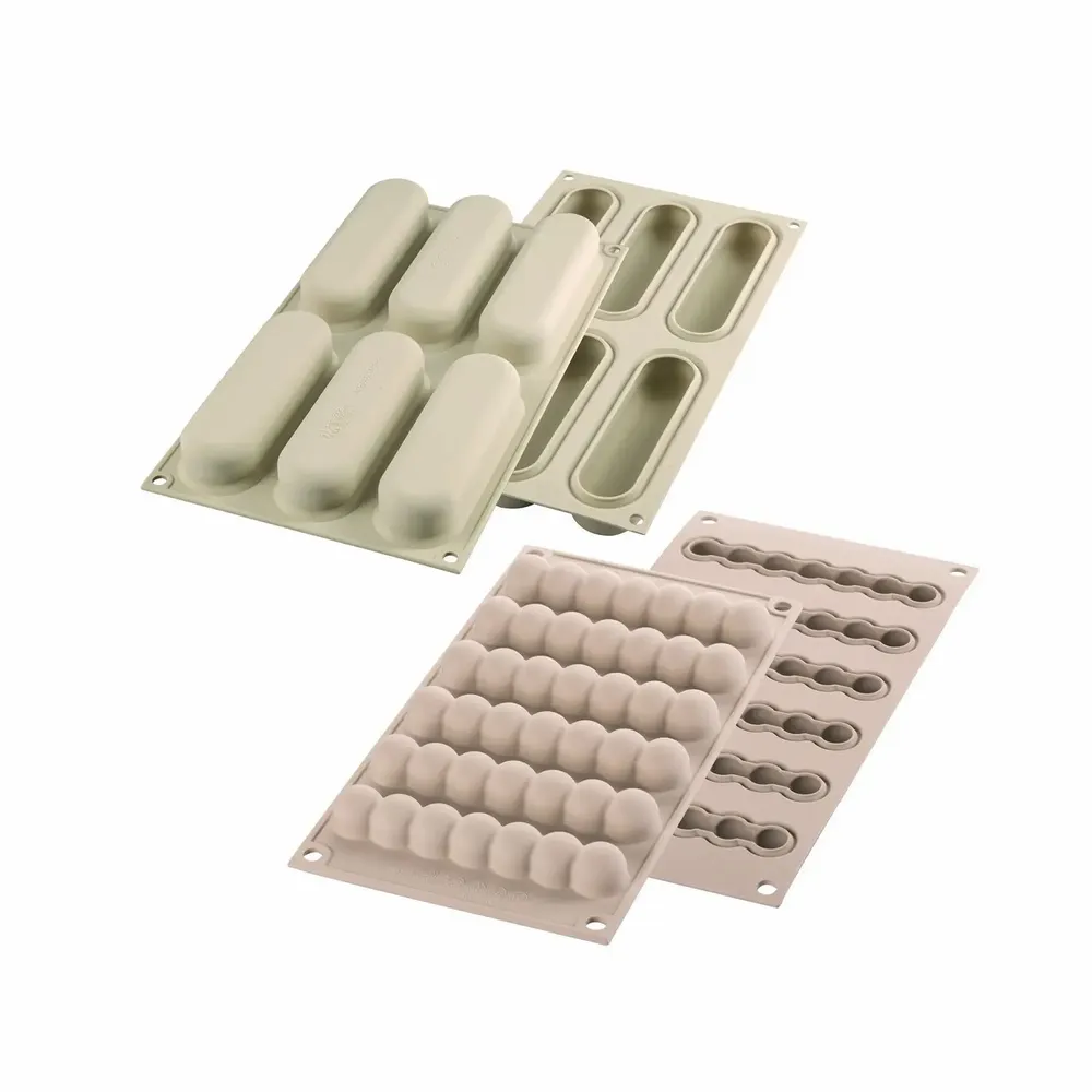 Kitchen utensils - KIT CHIC ECLAIR - SET 2 SILICONE MOULD 130X38 H 40 MM - SILIKOMART S.R.L.