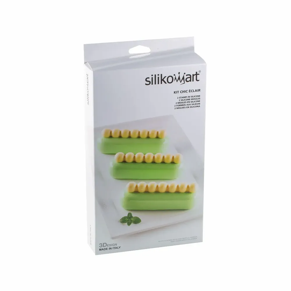 Kitchen utensils - KIT CHIC ECLAIR - SET 2 SILICONE MOULD 130X38 H 40 MM - SILIKOMART S.R.L.