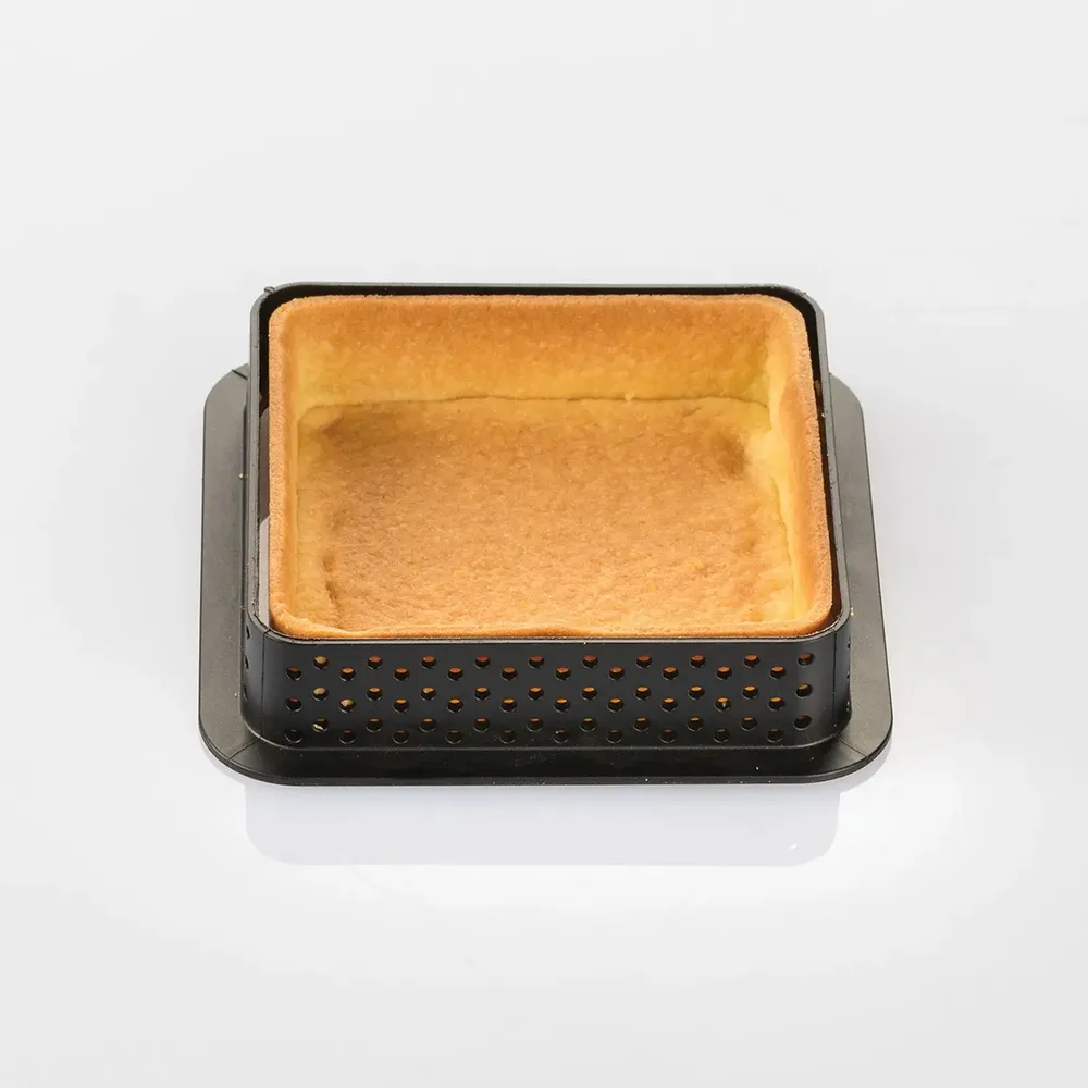 Kitchen utensils - KIT TARTE RING SQUARE 80X80 MM - SET SILICONE MOULD 67X67 MM + 6 RINGS - SILIKOMART S.R.L.