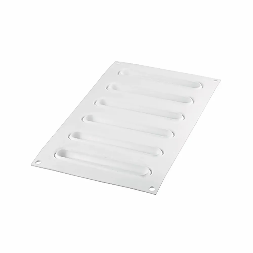 Kitchen utensils - KIT TARTE RING OBLONG 146X34 MM - SET SILICONE MOULD 133X21 + 6 RINGS - SILIKOMART S.R.L.