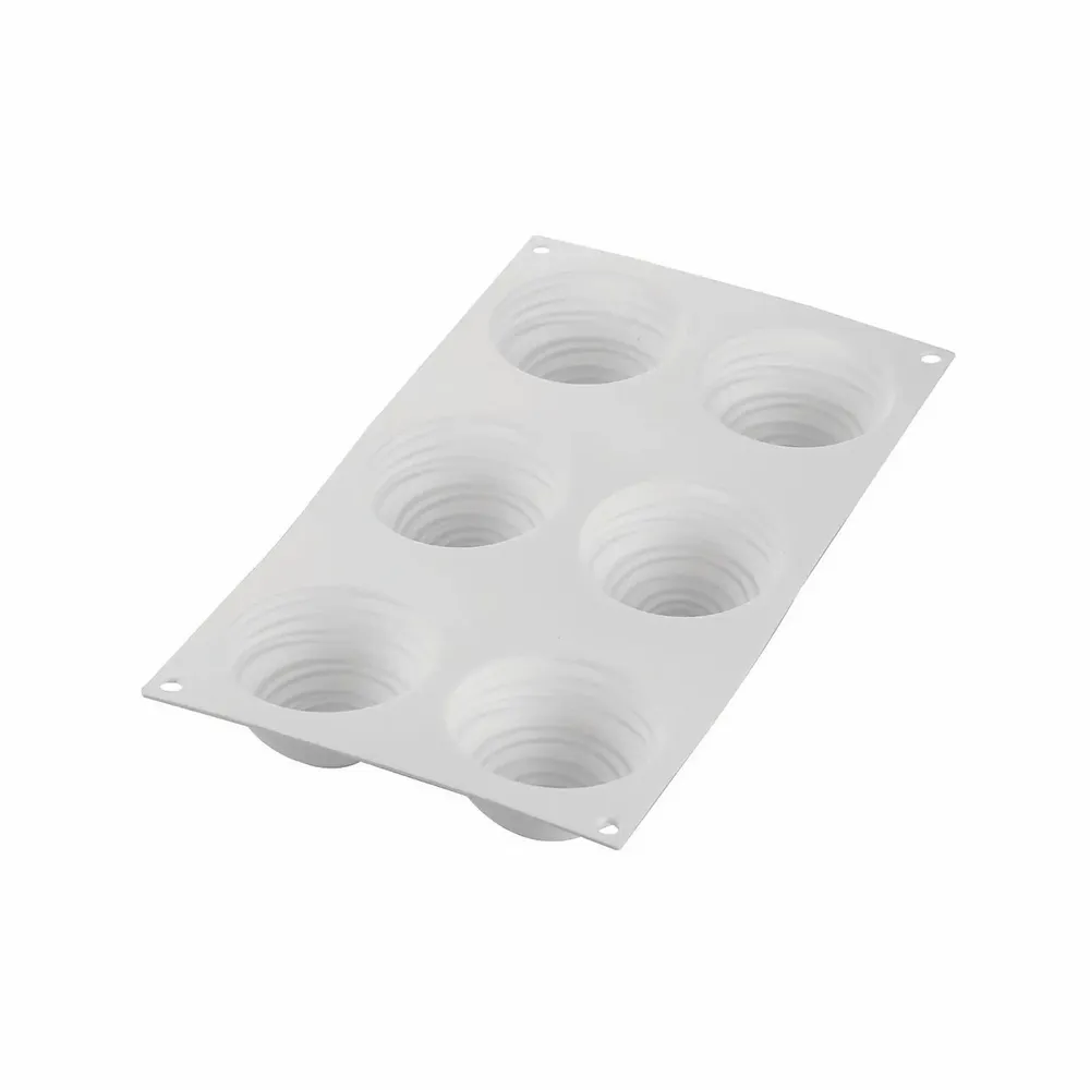 Kitchen utensils - KIT TARTE RING MONTBLANC ø80 MM - SET SILICONE MOULD + 6 RINGS - SILIKOMART S.R.L.