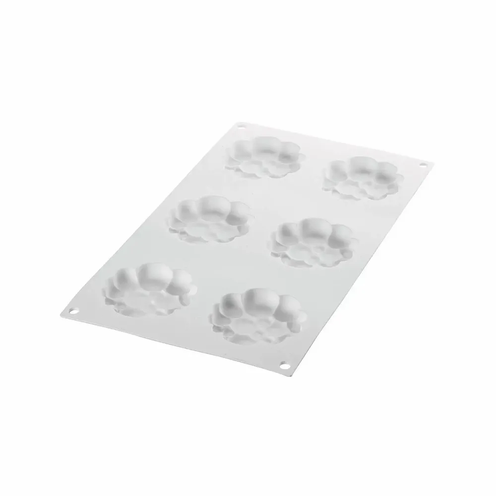 Ustensiles de cuisine - KIT TARTE ANNEAU PARADIS ø80 MM - SET MOULE EN SILICONE ø70 MM + 6 ANNEAUX - SILIKOMART S.R.L.