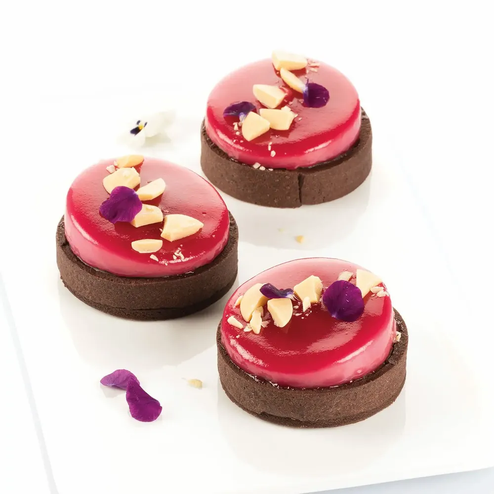 Kitchen utensils - KIT MINI TARTE GLAM - SILICONE MOULD + 6 RINGS ø80 MM - SILIKOMART S.R.L.