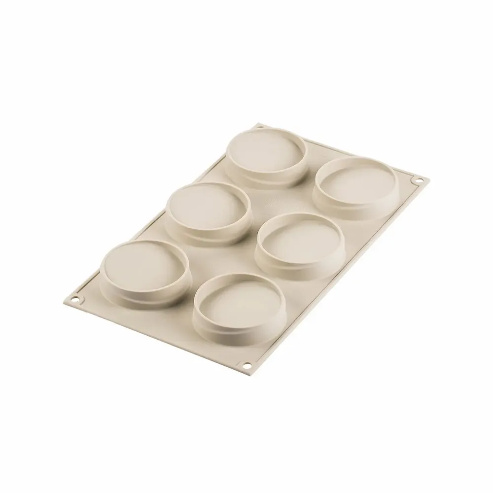 Kitchen utensils - KIT MINI TARTE GLAM - SILICONE MOULD + 6 RINGS ø80 MM - SILIKOMART S.R.L.