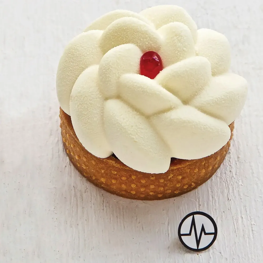 Kitchen utensils - KIT TARTE RING FLEUR ø80 MM - SET SILICONE MOULD + 6 RINGS - SILIKOMART S.R.L.