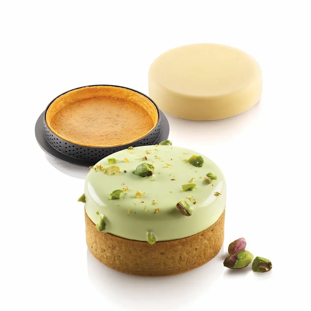 Kitchen utensils - KIT TARTE RING KLASSIK ø70 MM - SET SILICONE MOULD ø67 H 15 MM + 6 RINGS - SILIKOMART S.R.L.