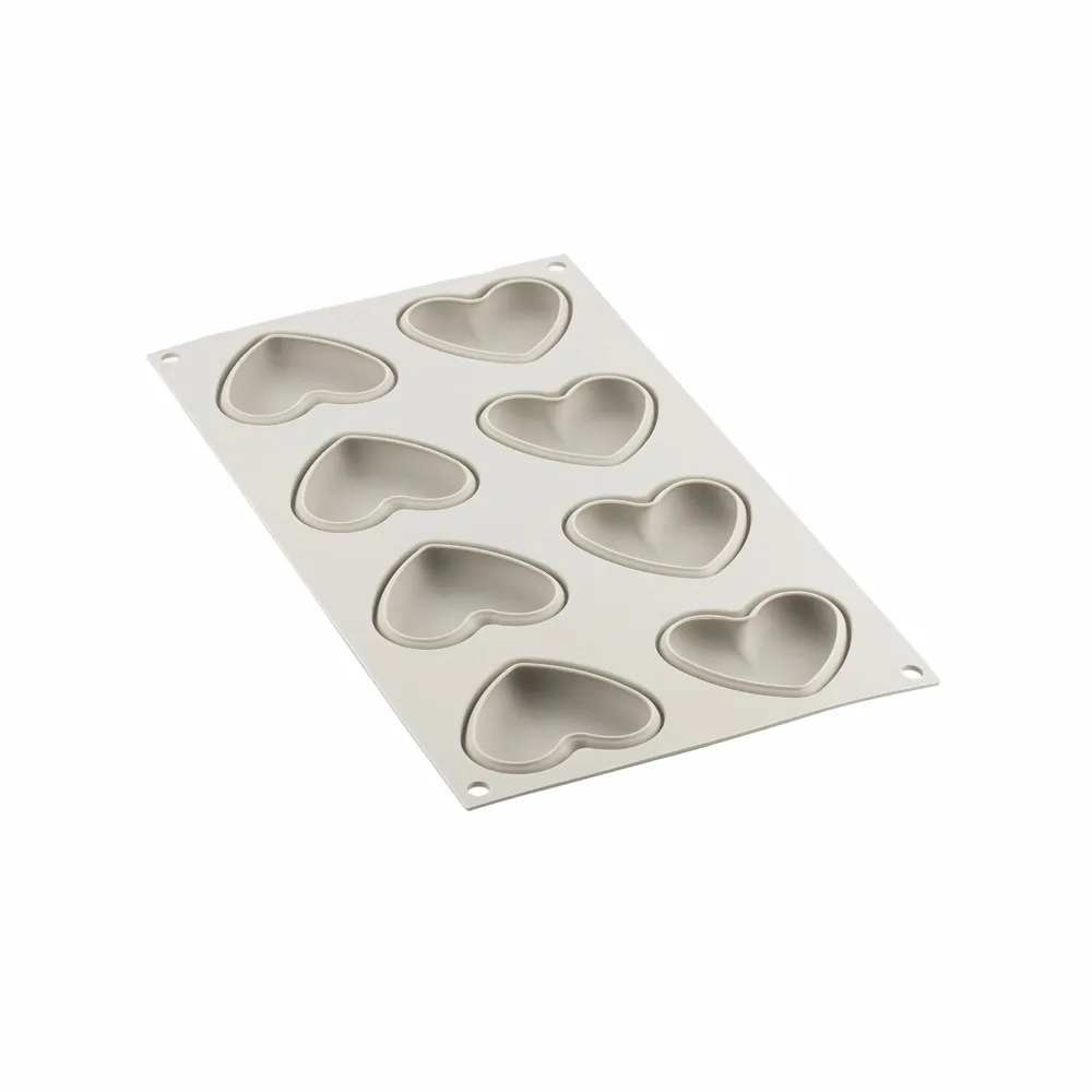 Kitchen utensils - KIT MINI TARTE PETIT AMOUR - SILICONE MOULD + 8 RINGS - SILIKOMART S.R.L.