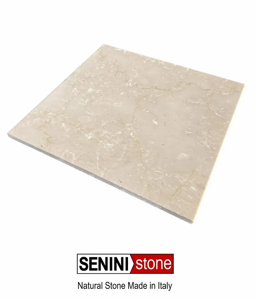 Verandas - Patinato Brushed Botticino Marble - Interior Floor Tile 30x30x1 cm - SENINI STONE  -NATURAL STONE MADE IN ITALY-