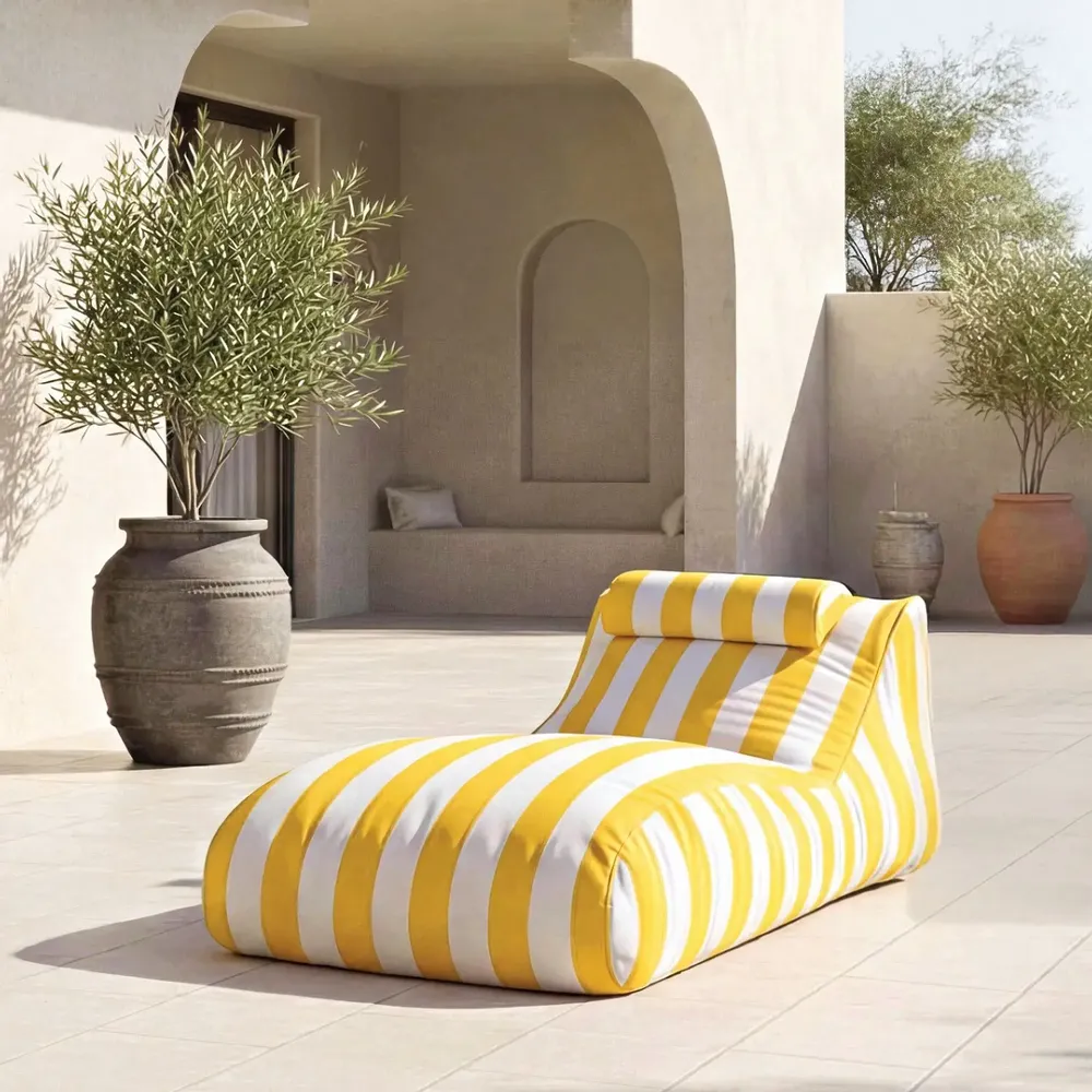 Transats - Chaise longue CHILLERO jaune - CONTURE