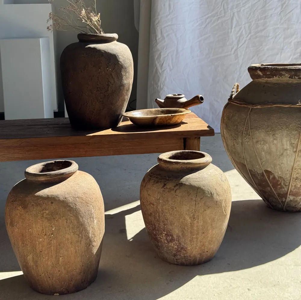 Vases - Borneo beige terracotta vase H35 D23 - OFFICE OBJETS