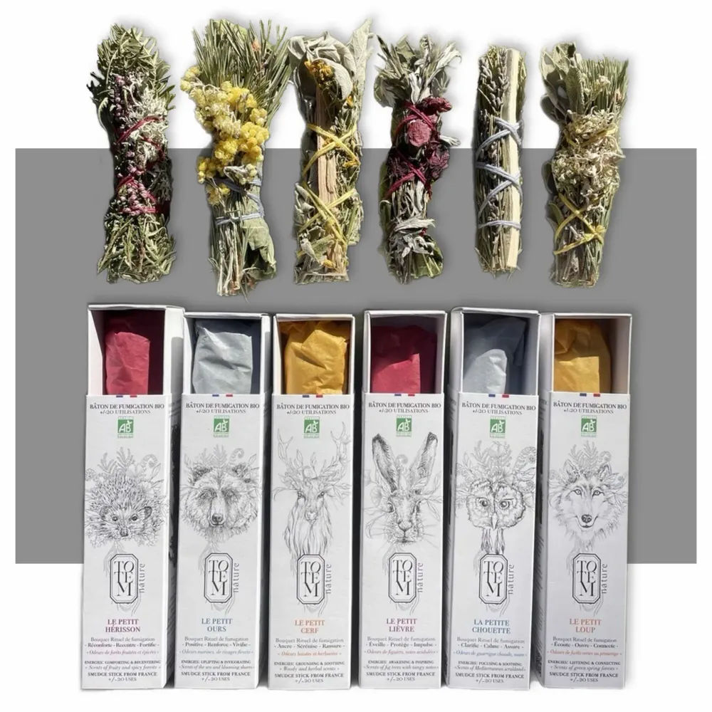 Diffuseurs de parfums - Collection des 6 petits Bâtons de fumigation - TOTEM NATURE