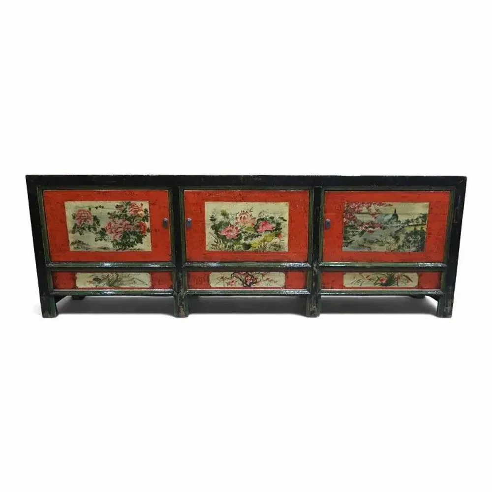 Buffets - Bahut ancien et unique laqué - PAGODA INTERNATIONAL