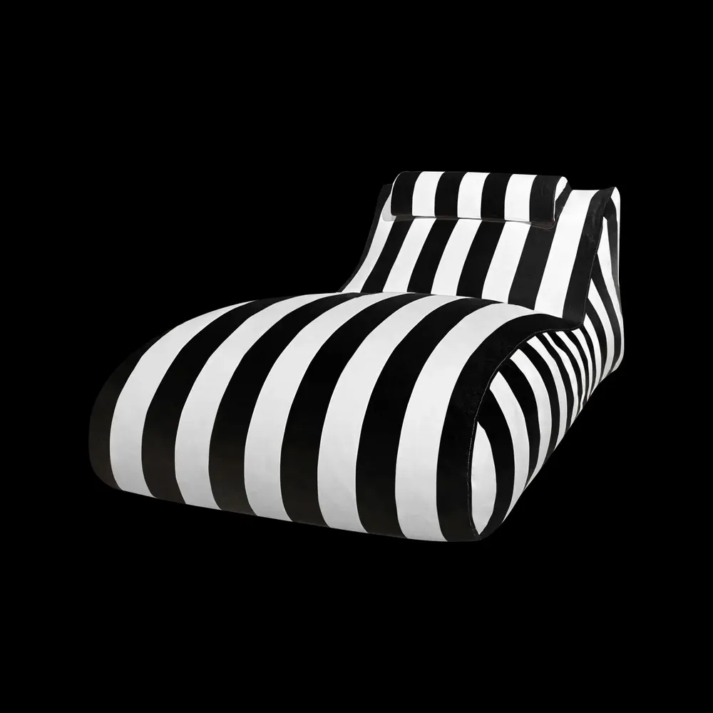 Transats - Chaise longue Chillero noire - CONTURE