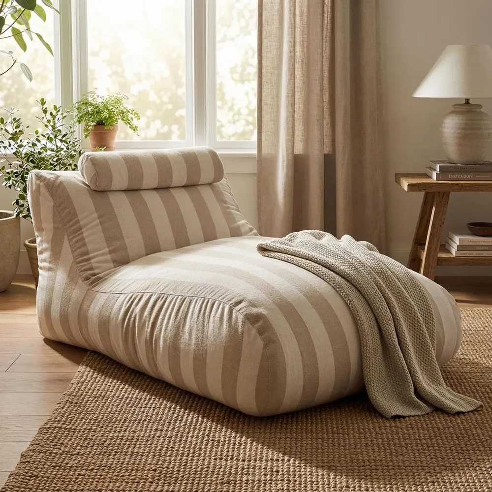 Transats - Chaise longue Chillero beige - CONTURE