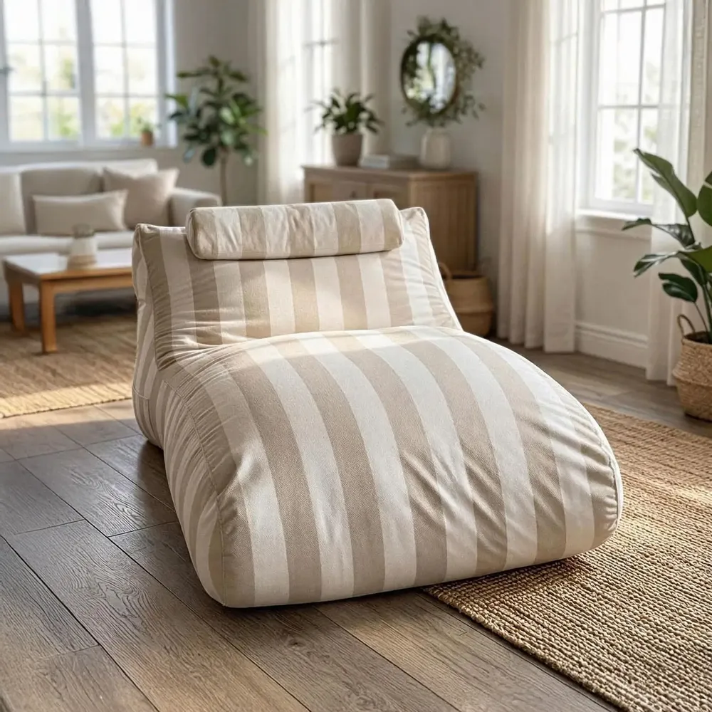 Transats - Chaise longue Chillero beige - CONTURE