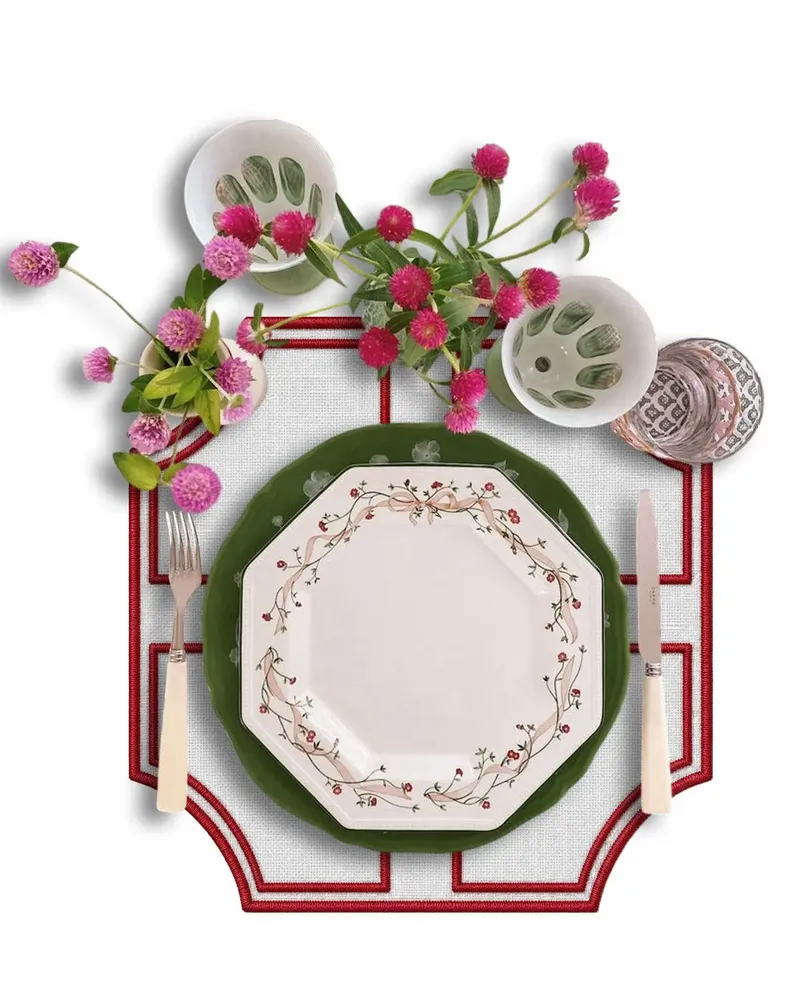 Décorations pour tables de Noël - SCUOL Set de table - LA CUCA