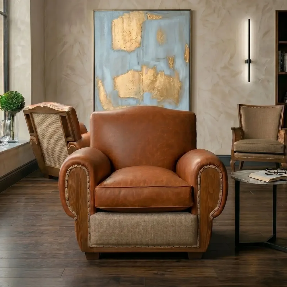 Chairs for hospitalities & contracts - Club Royal Special Leather Essence |Armchair - CREARTE COLLECTIONS