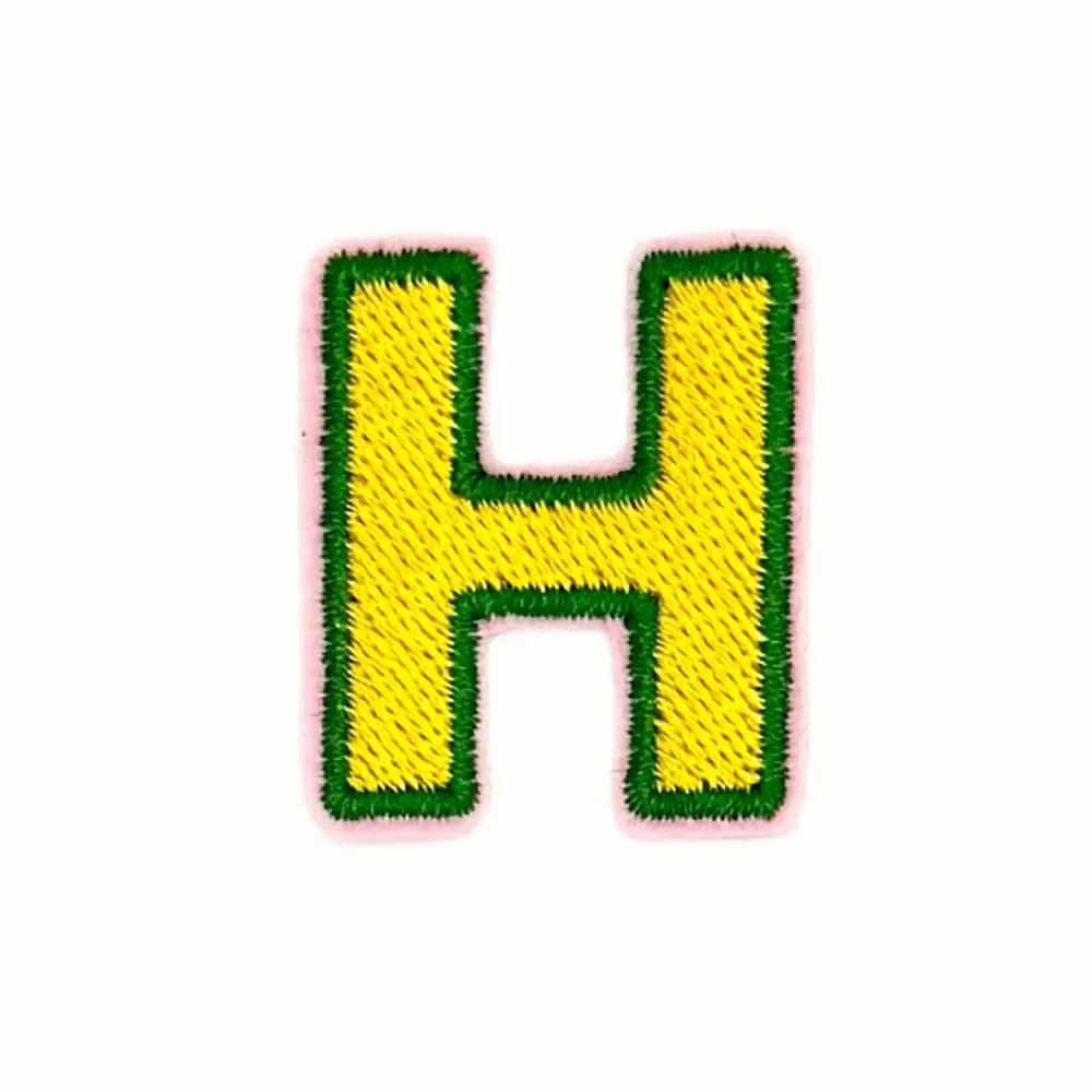 Objets de décoration - H - Alphabet brodé, thermocollant - à l'unité - PETIT POIRIER
