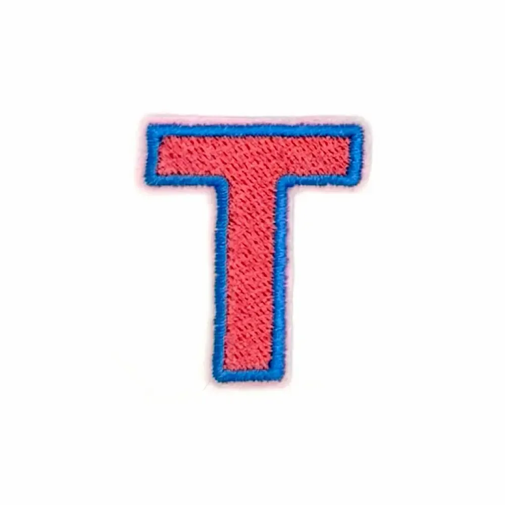 Objets personnalisables - T - Alphabet brodé, thermocollant - à l'unité - PETIT POIRIER