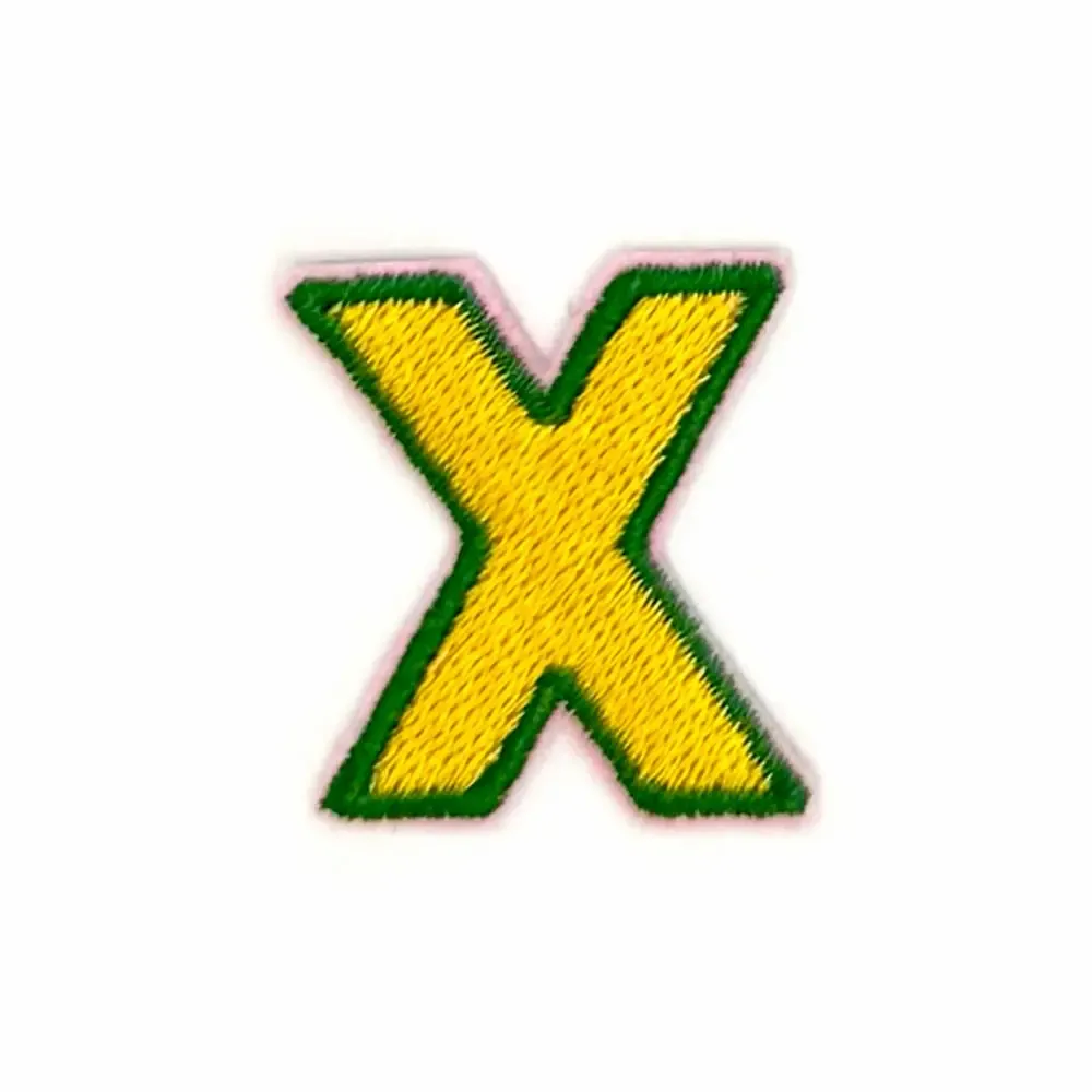 Objets personnalisables - X - Alphabet brodé, thermocollant - à l'unité - PETIT POIRIER