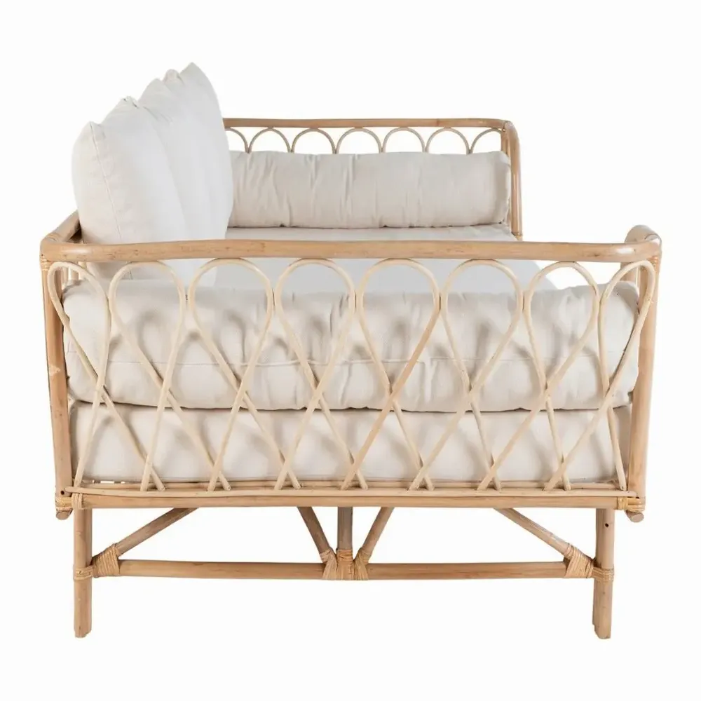 Sofas - TAHITI – Rattan bench with cushions - HYDILE