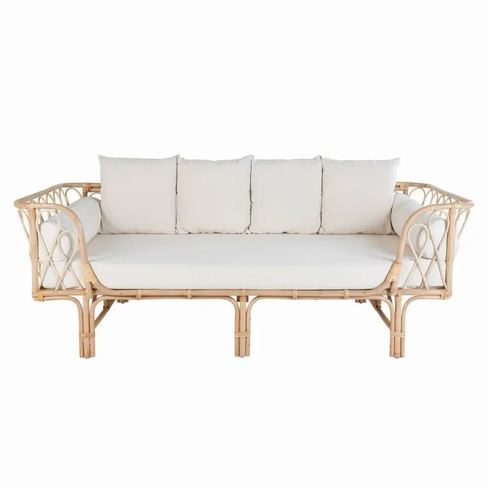 Sofas - TAHITI – Rattan bench with cushions - HYDILE