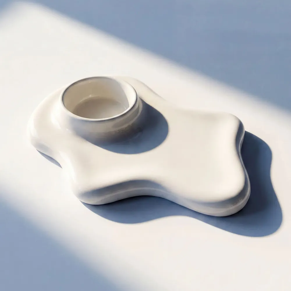 Bougeoirs et photophores  - ALCHEMY Photophore – Blanc Lacté - BIBAH